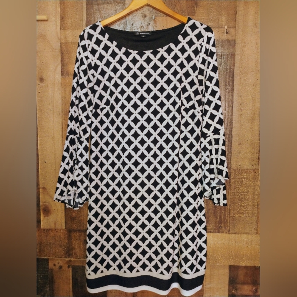 INC International Concepts Chain Print Shift Dress Size XL